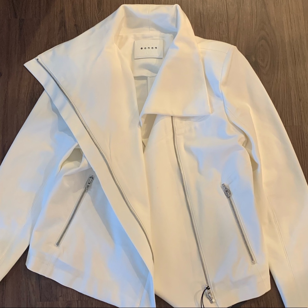 Blank NYC white moto jacket